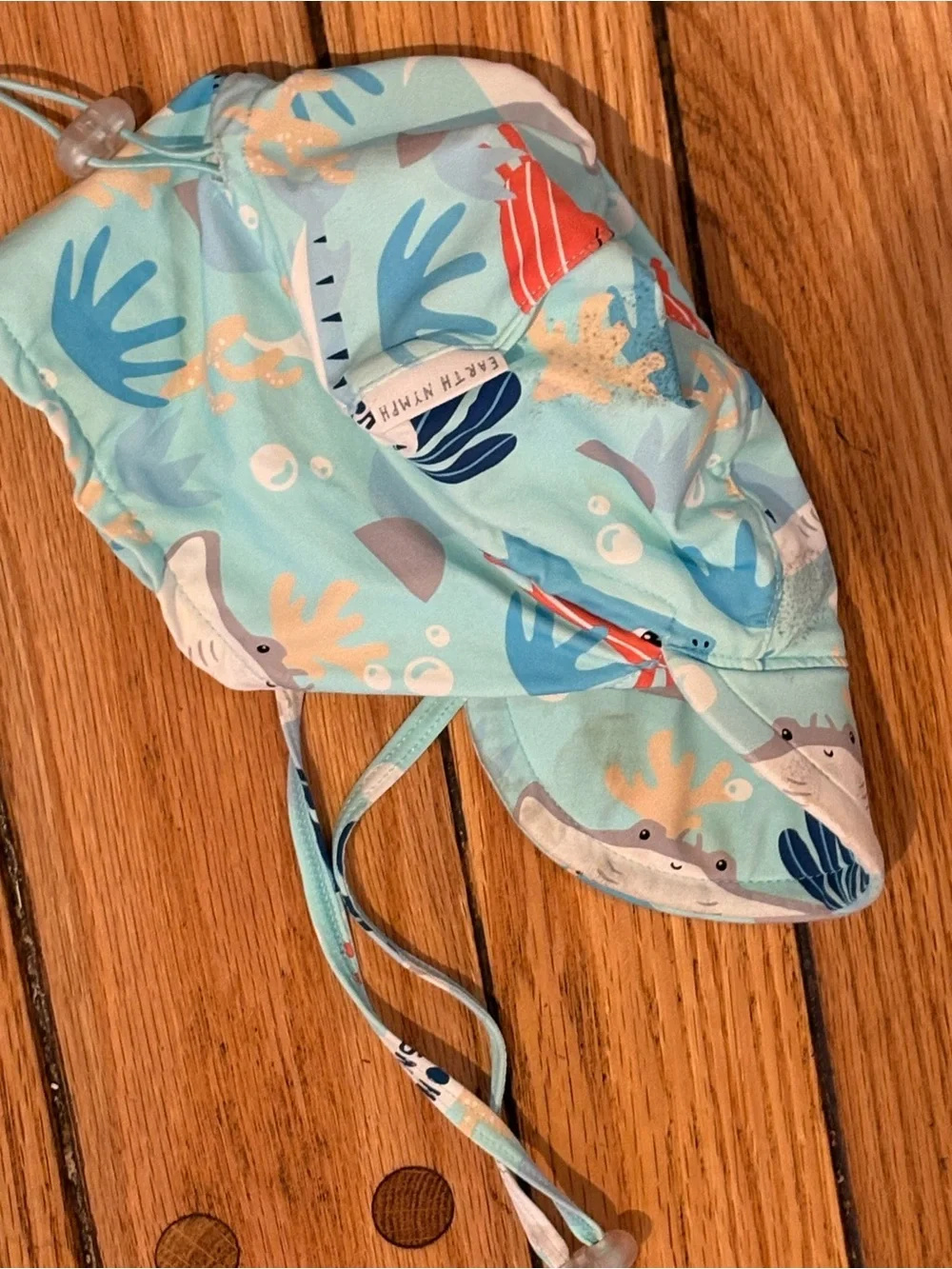 Earth Nymph Baby Kids Sea Ocean Sun Hat - small UPF 50
